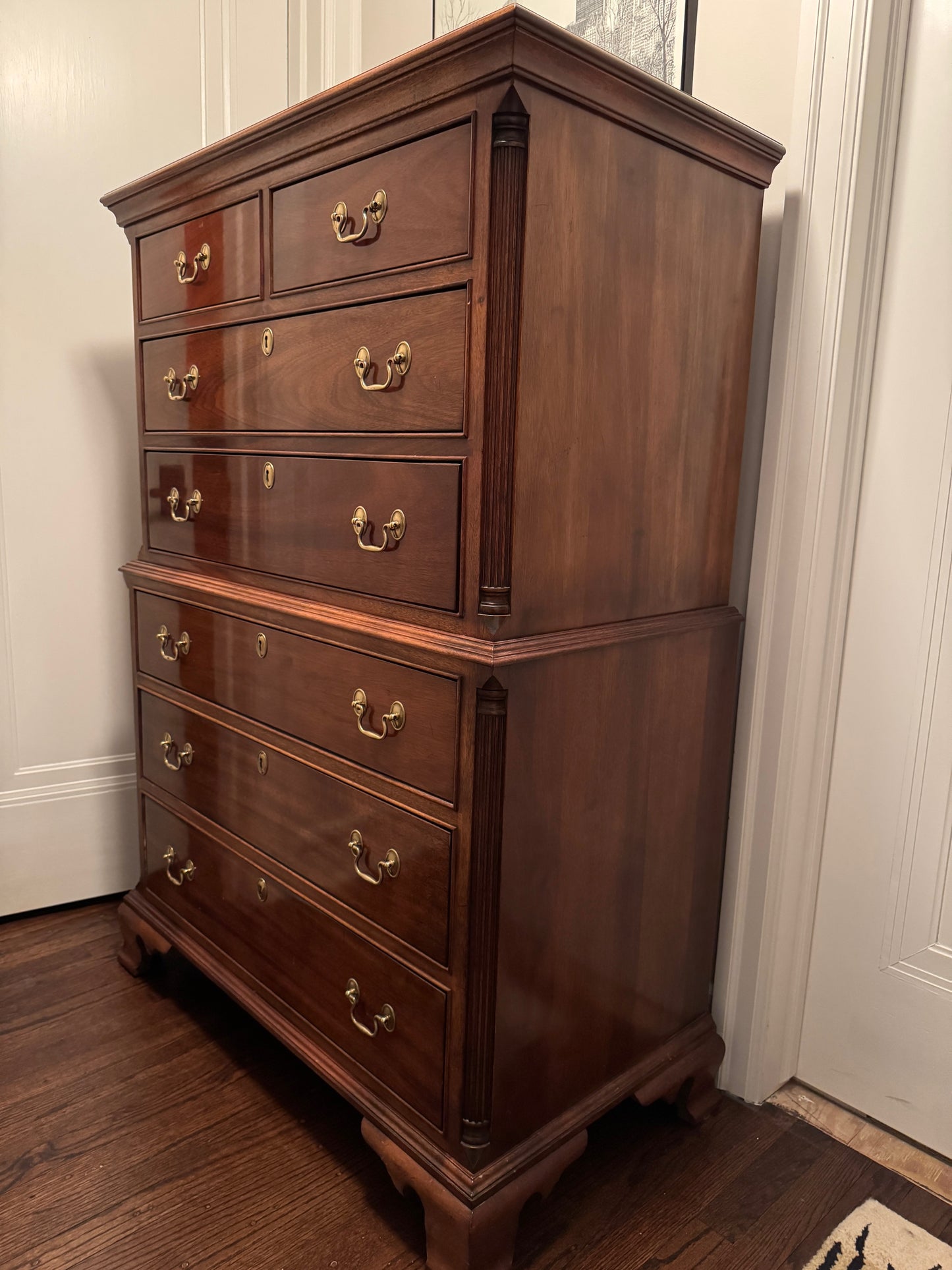 Stickley Chippendale Style Cherry Highboy Chest LOT CAB001