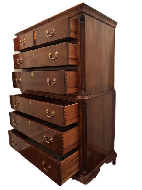 Stickley Chippendale Style Cherry Highboy Chest LOT CAB001